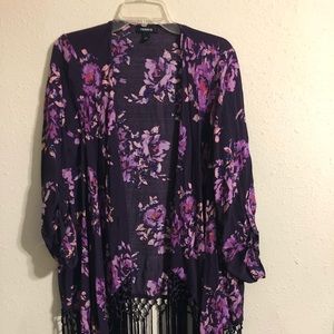 Torrid fringe kimono